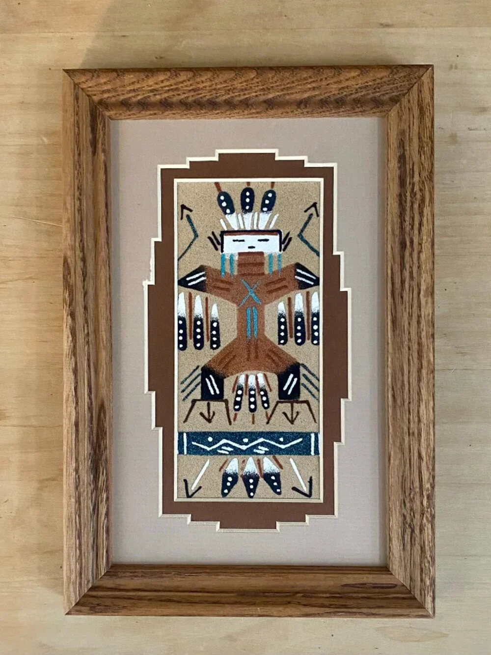 Navajo Sandpainting, Handmade, Authentic